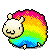 rainbow sheep!